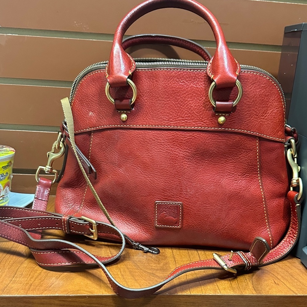 Dooney & Bourke Rich Red Satchel - Picture 1 of 8